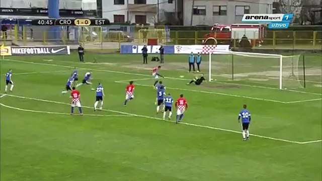 2-0 Stipe Perica Goal UEFA Euro U21 Qual. Group 6 - 28.03.2016, Croatia U21 2-0 Estonia U21