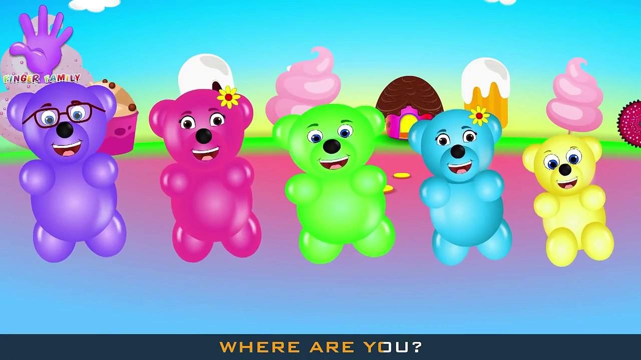 Gummybear Finger Family Nursery Rhyme Finger Family Songs