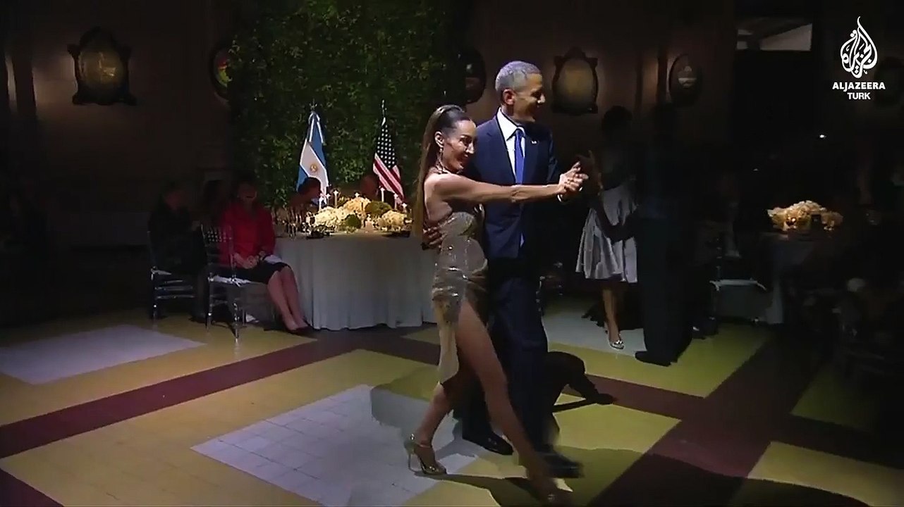 Obama Arjantin'de tango yaptı
