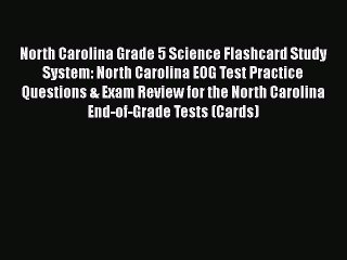 PDF North Carolina Grade 5 Science Flashcard Study System: North Carolina EOG Test Practice
