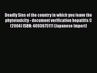 [PDF] Deadly Sins of the country in which you leave the phytotoxicity - document verification