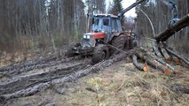Belarus Mtz 1025 in mud, difficult conditions