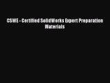 Download ‪CSWE - Certified SolidWorks Expert Preparation Materials‬ Ebook Free