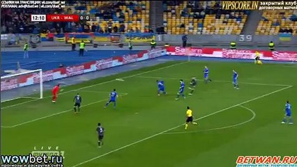 Tom Lawrence Amazing Chance - Ukraine 0-0 Wales 28.03.2016