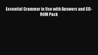 [Download PDF] Essential Grammar in Use with Answers and CD-ROM Pack Read Free