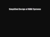 Read ‪Simplified Design of HVAC Systems Ebook Online