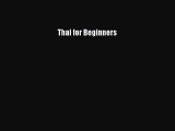 [Download PDF] Thai for Beginners PDF Free