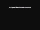 Read ‪Design of Reinforced Concrete Ebook Free