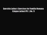 [Download PDF] Exercitia Latina I: Exercises for Familia Romana (Lingua Latina) (Pt. 1 No.