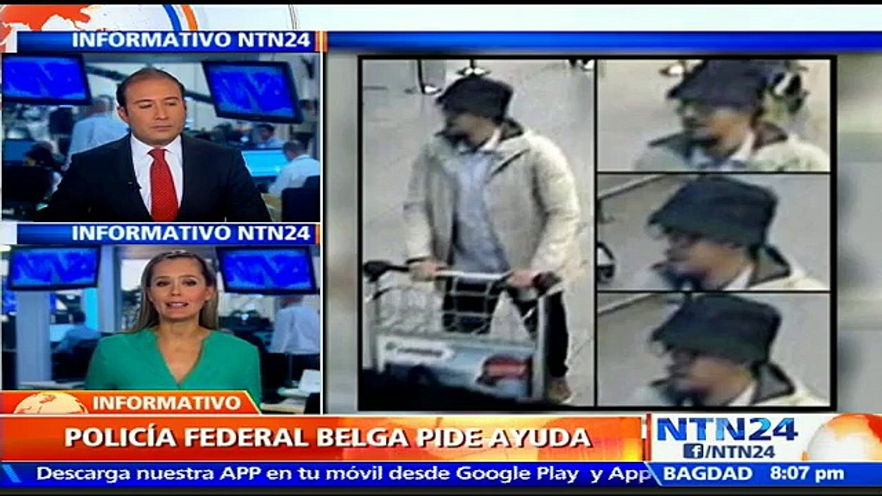 Policía belga difunde vídeo del presunto tercer terrorista de los atentados en Bruselas para pedir colaboración a la ciudadanía