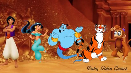 Aladdin Nursery Rhymes Disney Finger Family Kids Music Video