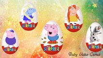 Finger Family Kinder Surprise Peppa Pig & Frozen Song