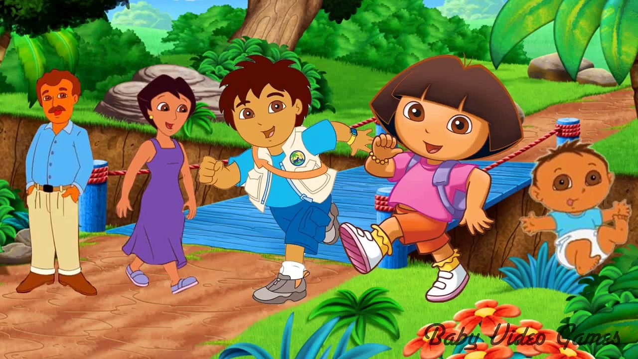 Finger Family Rhymes for Kids with Dora The Explorer