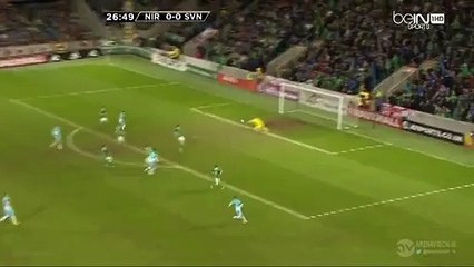 Josip Ilicic Amazing Chance - N.Ireland 0-0 Slovenia 28.03.2016