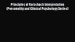 [PDF] Principles of Rorschach Interpretation (Personality and Clinical Psychology Series) [Read]