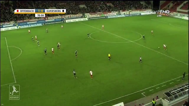 Maik Vetter Goal - Kickers Offenbach 1-0 SV Elversberg 28.03.2016