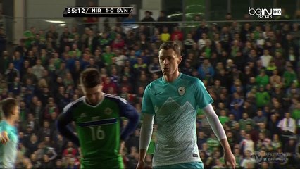 Milivoje Novakovic Missed Penalty - N.Ireland 1-0 Slovenia 28.03.2016