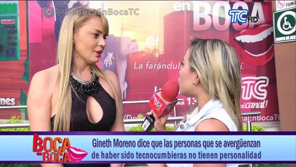 Gineth Moreno no se avergüenza de haber iniciado como tecnocumbiera