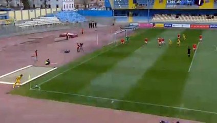 Goal Robert Hodorogea ~Romania U21 1-0 Wales U21~