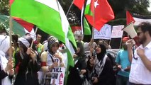 Protest impotriva blocadei din Gaza - protestele celor stransi in parc