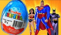 Liga de la Justicia, KINDER SORPRESA Superman Batman Mujer Maravilla huevito Sorpresa