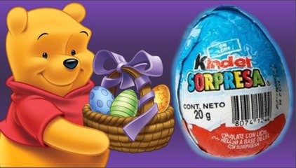 Winnie Pooh HUEVO SORPRESA tipo kinder sorpresa desempacado Juguete de regalo