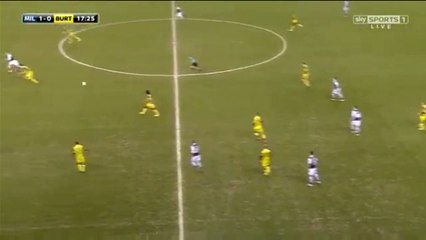 18' Gregory L. GOAL - Millwall 2-0 Burton 28.03.2016
