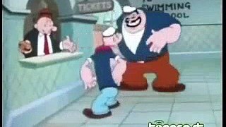 Popeye The Sailor - I Wanna Be A Lifeguard (Colorized)  Popeye Cartoon