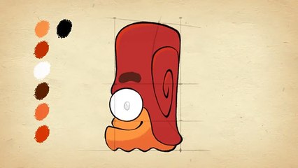 How to Draw Snailbrow from Cut the Rope 2
