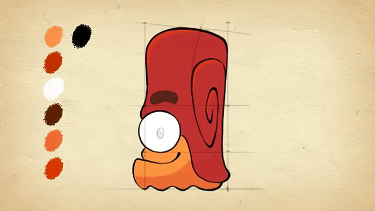 How to Draw Snailbrow from Cut the Rope 2
