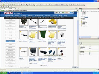 Roblox 2012 How to make a set and put models in sets