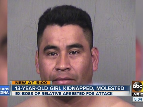 Man arrested for molesting, attempted kidnapping of 13-year-old girl