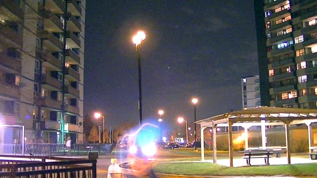 Popping a blue balloon (failing twice) and little yellow balloon inside an enclosed space