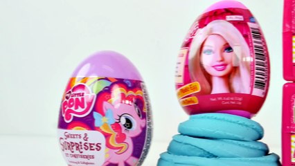 New BARBIE QUBES Surprise Lollipop Eggs Play Doh Hello Kitty My Little Pony Cubos de Huevo