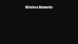 Read Wireless Networks Ebook Free