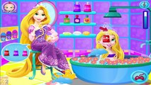 Baby Rapunzel Bath Time - Disney Princess Rapunzel and Her Baby Bathing Game