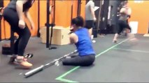 Rugby player born without limbs shows her Crossfit skills