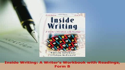 Download  Inside Writing A Writers Workbook with Readings Form B Read Online