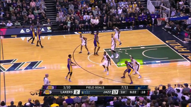 Kobe Bryant s Vintage Fadeaway Lakers vs Jazz March 28, 2016 NBA 2015-16 Season