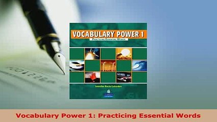 Download  Vocabulary Power 1 Practicing Essential Words Read Full Ebook