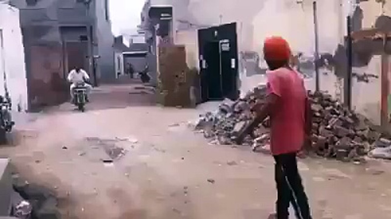HaHaHa - Man Slapped Bike Person - Funny Video