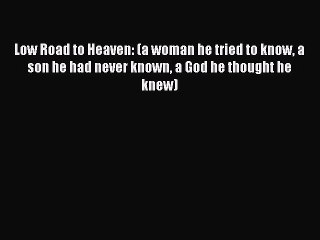 Read Low Road to Heaven: (a woman he tried to know a son he had never known a God he thought