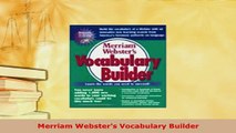 Download  Merriam Websters Vocabulary Builder PDF Online