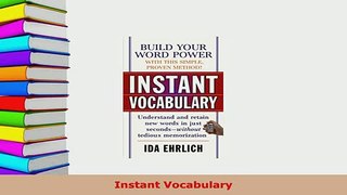 Download  Instant Vocabulary Download Online