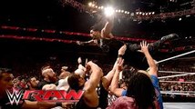 Roman Reigns sparks a chaotic brawl with Triple H- Raw, March 28, 2016