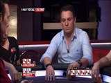 Jungleman does the old check raise bluff on the river against Sam Trickett