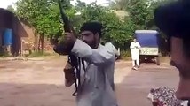 Man Goes Wild Firing With Guns - Funny Video