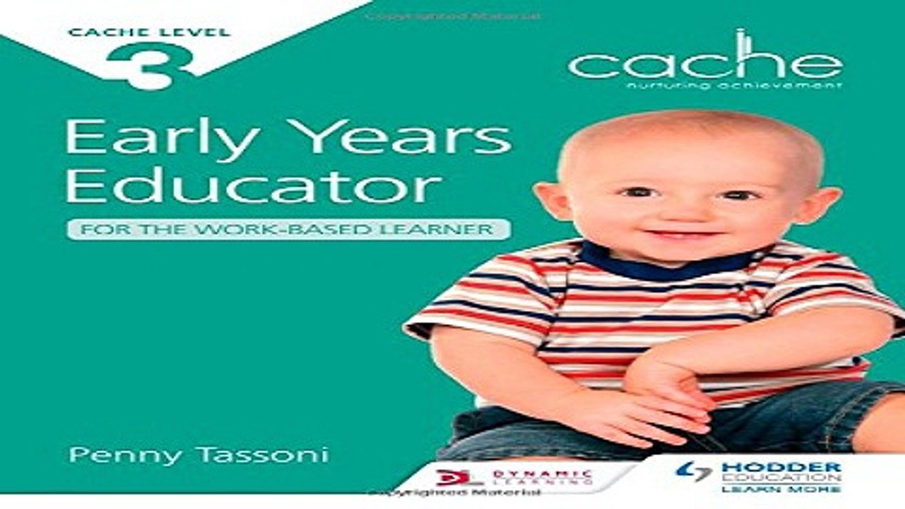 Download Cache Level 3 Early Years Educator for the Work Based Learner