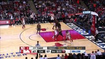 Derrick Rose Hit With a Technical Foul   Hawks vs Bulls   March 28, 2016   NBA 2015-16 Season