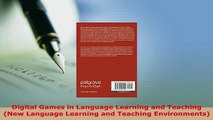 PDF  Digital Games in Language Learning and Teaching New Language Learning and Teaching PDF Full Ebook